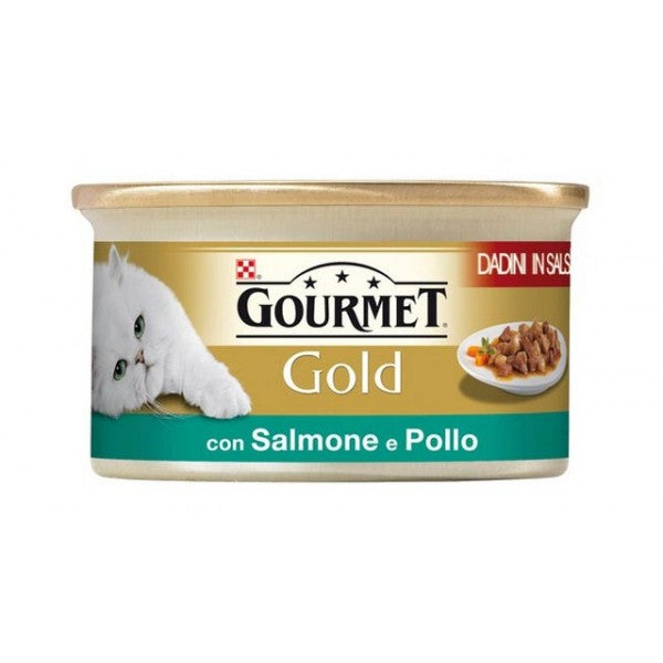 GOURMET GOLD DADINI IN SALSA SALMONE & POLLO 85 GR.