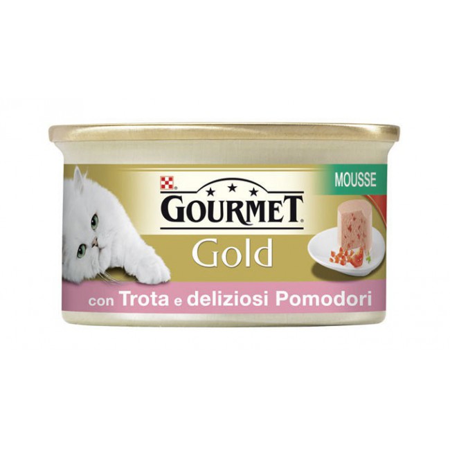 GOURMET GOLD MOUSSE TROTA & POMODORI 85 GR.