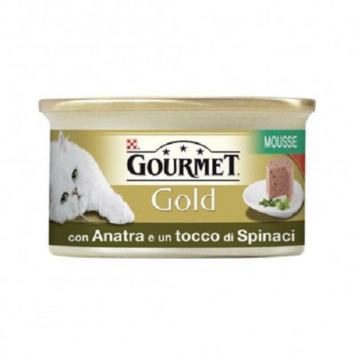 GOURMET GOLD MOUSSE ANATRA & SPINACI 85 GR.