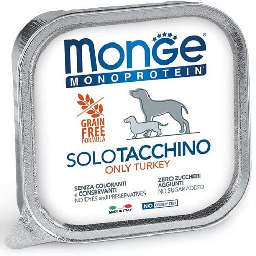 MONGE MONOPROTEICO SOLO TACCHINO 150 GR.