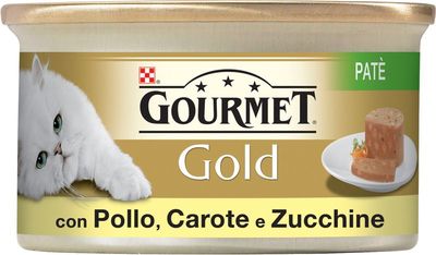 GOURMET GOLD PATE' POLLO, CAROTE & ZUCCHINE 85 GR.