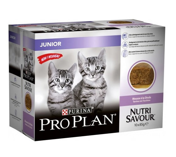 PURINA PRO PLAN CAT JUNIOR TACCHINO MULTIPACK (10 x 85 GR.)