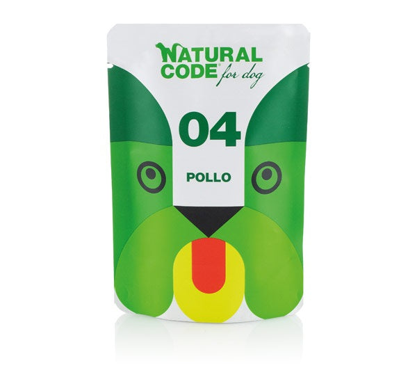 NATURAL CODE DOG04 POLLO BUSTA 100 GR.