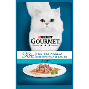 GOURMET PERLE FILETTI IN SALSA CON TONNO 85 GR.