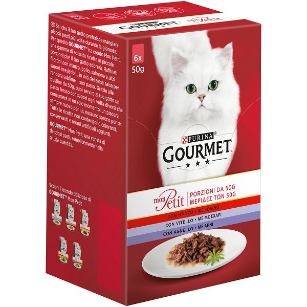 GOURMET MON PETIT (MANZO, VITELLO, AGNELLO) 6 x 50 GR.