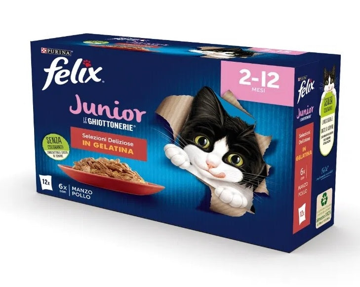 FELIX LE GHIOTTONERIE JUNIOR MULTIPACK (12 x 85 GR.)