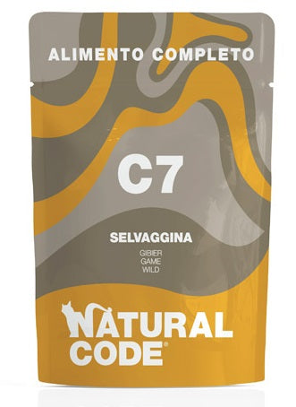 NATURAL CODE C7 COMPLETO SELVAGGINA 70 GR.