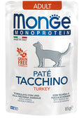MONGE CAT MONOPROTEIN PATE' ADULT TACCHINO 85 GR.