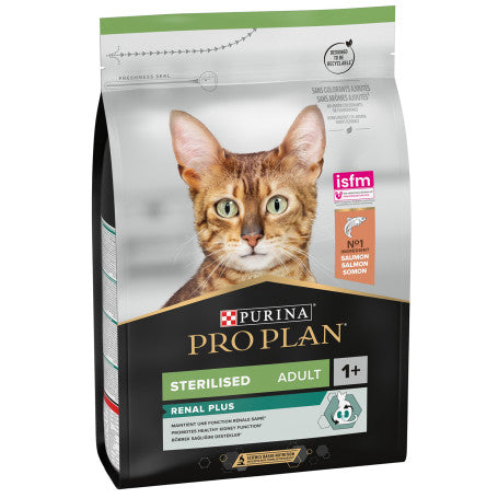 PURINA PRO PLAN CAT ADULT STERILISED RENAL PLUS SALMONE 1,5 KG.