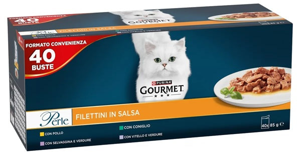 GOURMET PERLE FILETTINI IN SALSA MULTIPACK (40 x 85 GR.)
