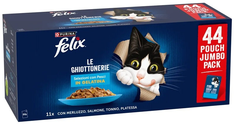 FELIX LE GHIOTTONERIE SELEZIONI CON PESCI MULTIPACK (44 x 85 GR.)