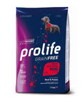 PROLIFE DOG ADULT SENSITIVE GRAIN FREE MINI MANZO & PATATE 2 KG.