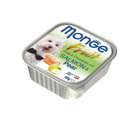 MONGE DOG FRUIT PATE' SALMONE & PERA 100 GR.