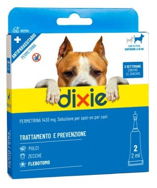 DIXIE SPOT-ON ANTIPARASSITARIO PER CANI (>15 KG.) 2 PIPETTE