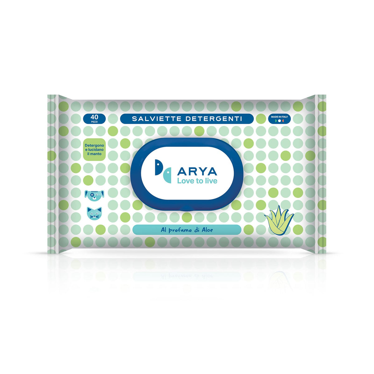 ARYA SALVIETTE DETERGENTI BIO ALOE 40 PZ.