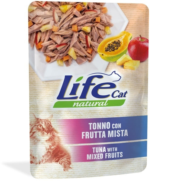 LIFE CAT NATURAL BUSTA TONNO CON MISTO FRUTTA 70 GR.