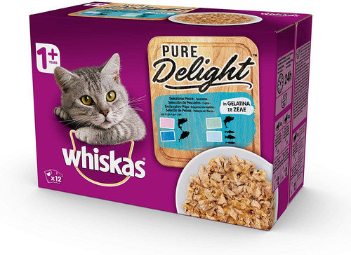 WHISKAS PURE DELIGHT SELEZIONE PESCE 12 x 85 GR.
