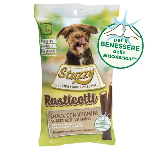 STUZZY RUSTICOTTI SNACK DOPPIO GUSTO RIPIENO 7 PZ.