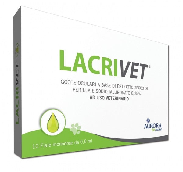 AURORA BIOFARMA LACRIVET GOCCE 10 FIALE DA 0,5 ML.