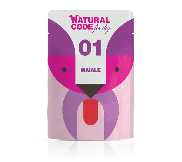 NATURAL CODE DOG01 MAIALE BUSTA 300 GR.