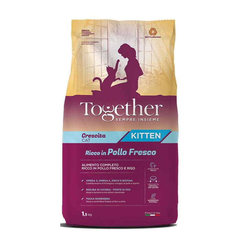 TOGETHER CAT KITTEN POLLO FRESCO 1,5 KG.