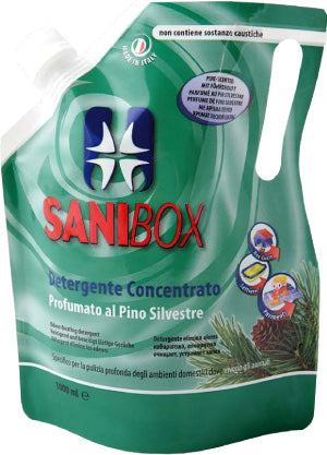SANIBOX DETERGENTE CONCENTRATO PROFUMATO AL PINO SILVESTRE 1 LT.