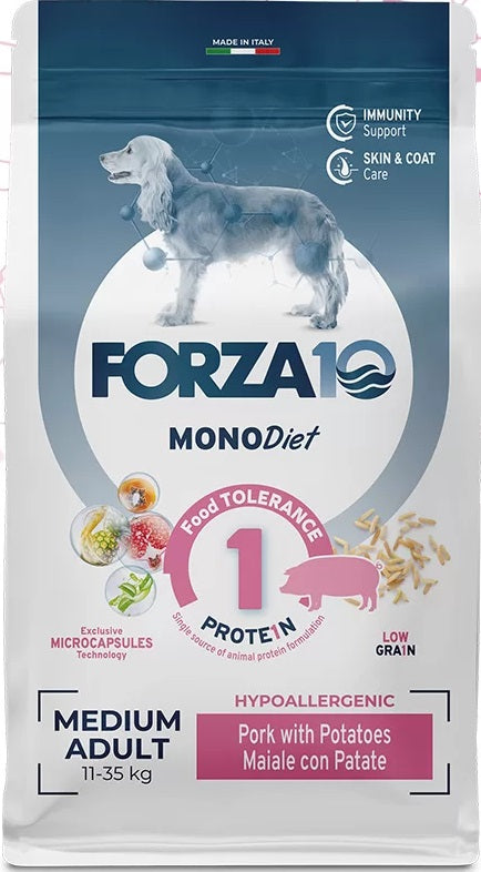 FORZA 10 DIET ADULT MEDIUM MAIALE & PATATE 12 KG.