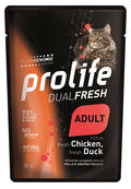 PROLIFE CAT DUAL FRESH ADULT POLLO & ANATRA 85 GR.