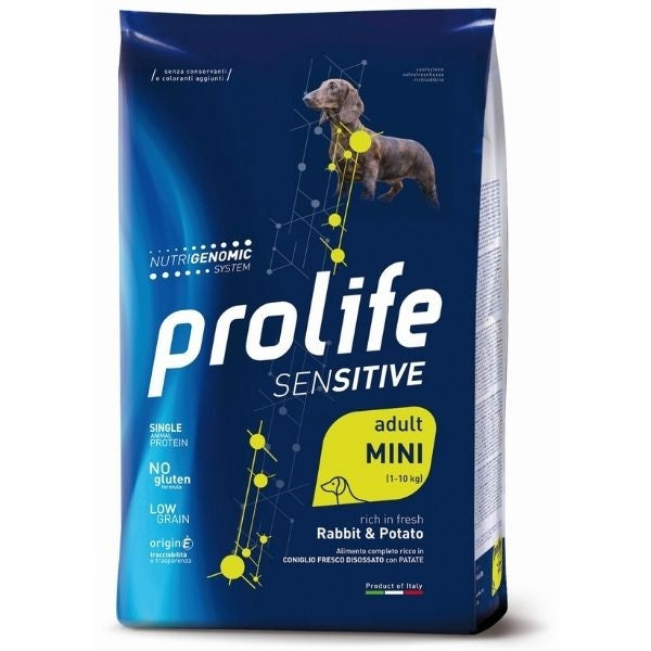 PROLIFE DOG ADULT SENSITIVE MINI CONIGLIO & PATATE 2 KG.