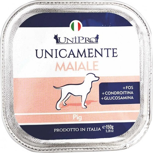 UNIPRO DOG UNICAMENTE MAIALE 150 GR.