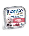 MONGE FRESH PATE' E BOCCONCINI CON MANZO 100 GR.