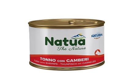 NATUA CAT NATURAL BROTH TONNO & GAMBERI 85 GR.