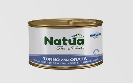 NATUA CAT NATURAL BROTH TONNO & ORATA 85 GR.