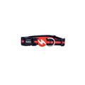 DASHI COLLARE STRIPES3 RED & BLACK TG. MEDIUM