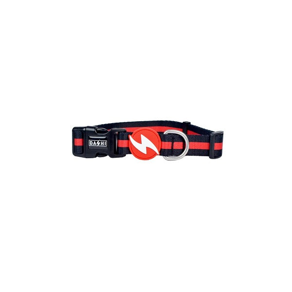 DASHI COLLARE STRIPES3 RED & BLACK TG. MEDIUM
