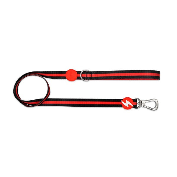 DASHI GUINZAGLIO STRIPES3 RED & BLACK TG. LARGE