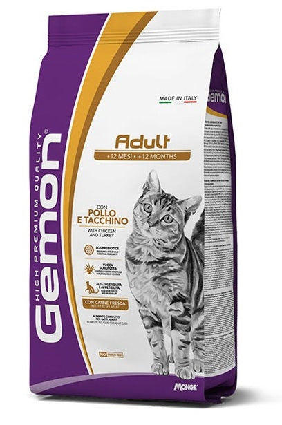 GEMON CAT ADULT COMPLETE POLLO & TACCHINO 7 KG.