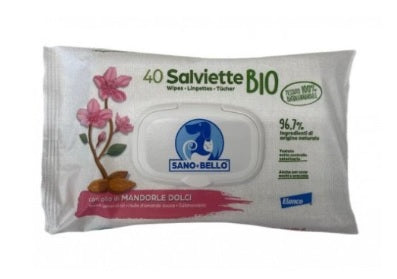 ELANCO SALVIETTE DETERGENTI BIO CON OLIO DI MANDORLE DOLCI 40 PZ.