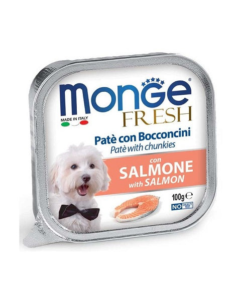 MONGE FRESH PATE' E BOCCONCINI CON SALMONE 100 GR.