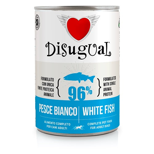 DISUGUAL DOG ADULT PESCE BIANCO 150 GR.