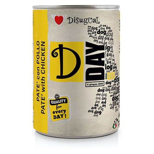 DISUGUAL DOG D-DAY ADULT POLLO 400 GR.