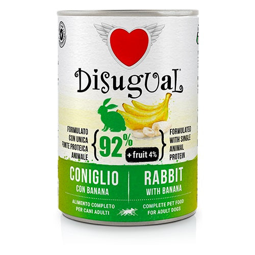 DISUGUAL DOG FRUIT ADULT CONIGLIO & BANANA 400 GR.