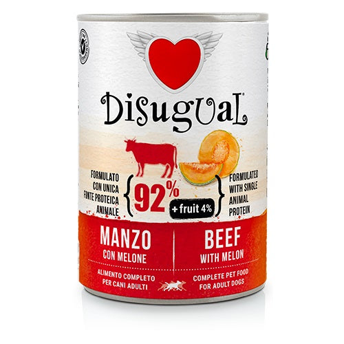 DISUGUAL DOG FRUIT ADULT MANZO & MELONE 400 GR.