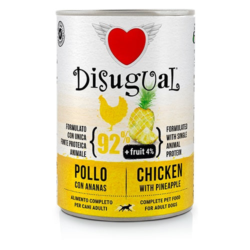 DISUGUAL DOG FRUIT ADULT POLLO & ANANAS 150 GR.