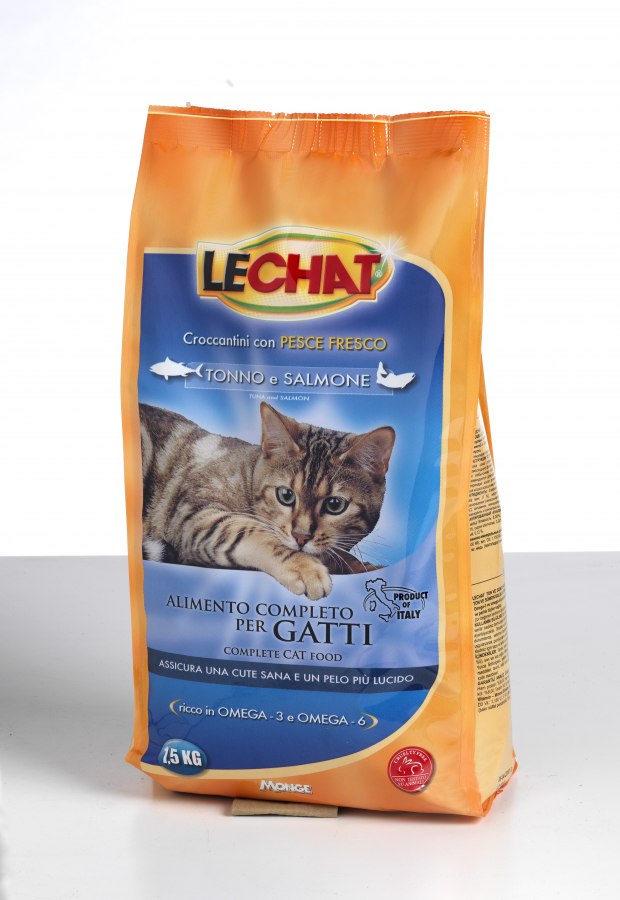 LECHAT PREMIUM CAT TONNO & SALMONE 1,5 KG.