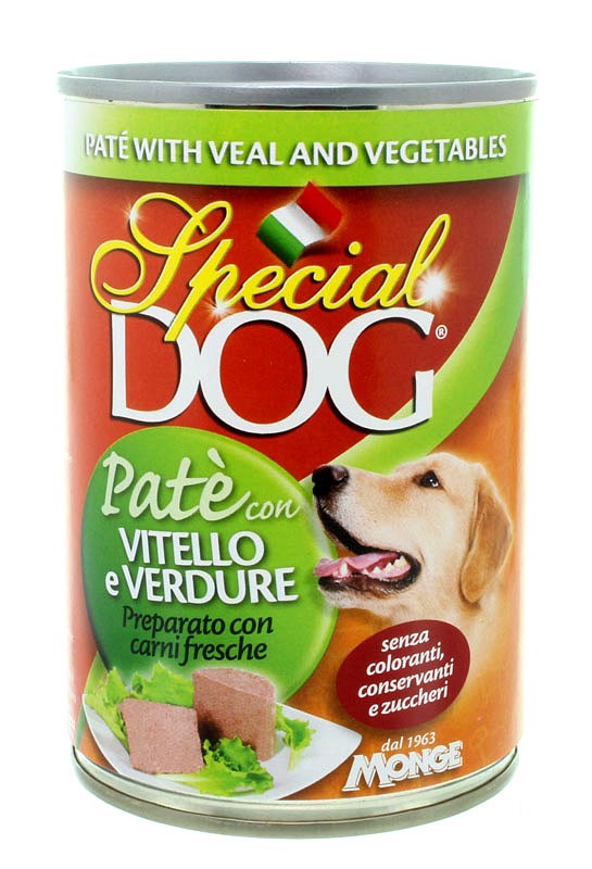 SPECIAL DOG PATE' CON VITELLO & VERDURE 400 GR.