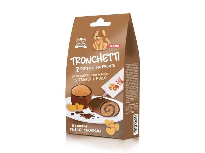 TRONCHETTI CON GLASSA DECORATIVA 102 GR. / 2 PZ.