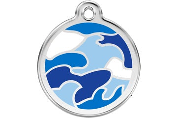 REDDINGO MEDAGLIETTA CON INCISIONE MOD: MIMETICA AZZURRA