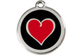 REDDINGO MEDAGLIETTA CON INCISIONE MOD: CUORE ROSSO