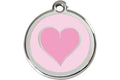 REDDINGO MEDAGLIETTA CON INCISIONE MOD: CUORE ROSA